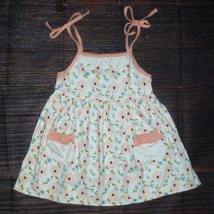 Boutique Girls Floral Sleeveless Pocket Dress